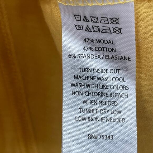 Max Studio Cotton Blend Yellow Tank Top Womens XS - Picture 5 of 5